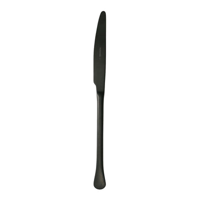 Kiev Coltello da Tavola Inox 18/0 PVD Nero Invecchiato 12 Pezzi