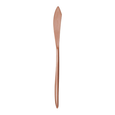 Grace Coltello Tavola Inox 18/0 PVD Rame Satinato 12 Pezzi