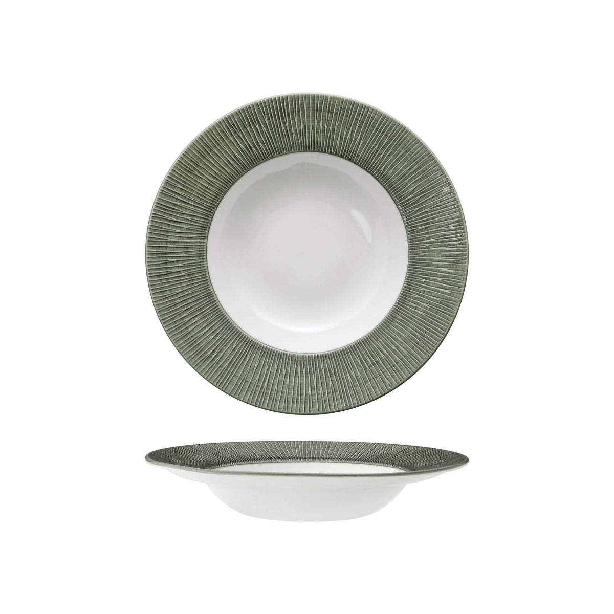 Churchill Bamboo Alpine Piatto Pasta 24 cm 12 Pezzi