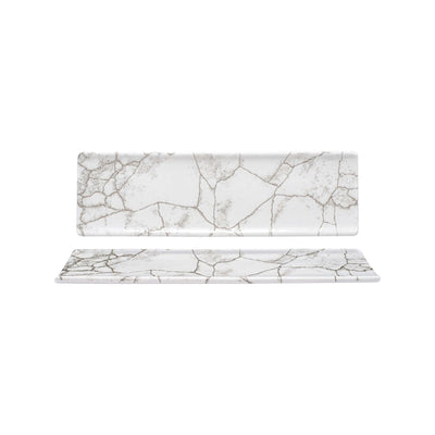 Churchill Studio Prints Kintsugi Grigio Agata Vassoio Ovale 29,5x8,8 cm 6 Pezzi