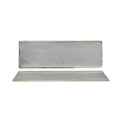 Churchill Stonecast Grigio Vassoio Rettangolare 32,3x10,5 cm 6 Pezzi