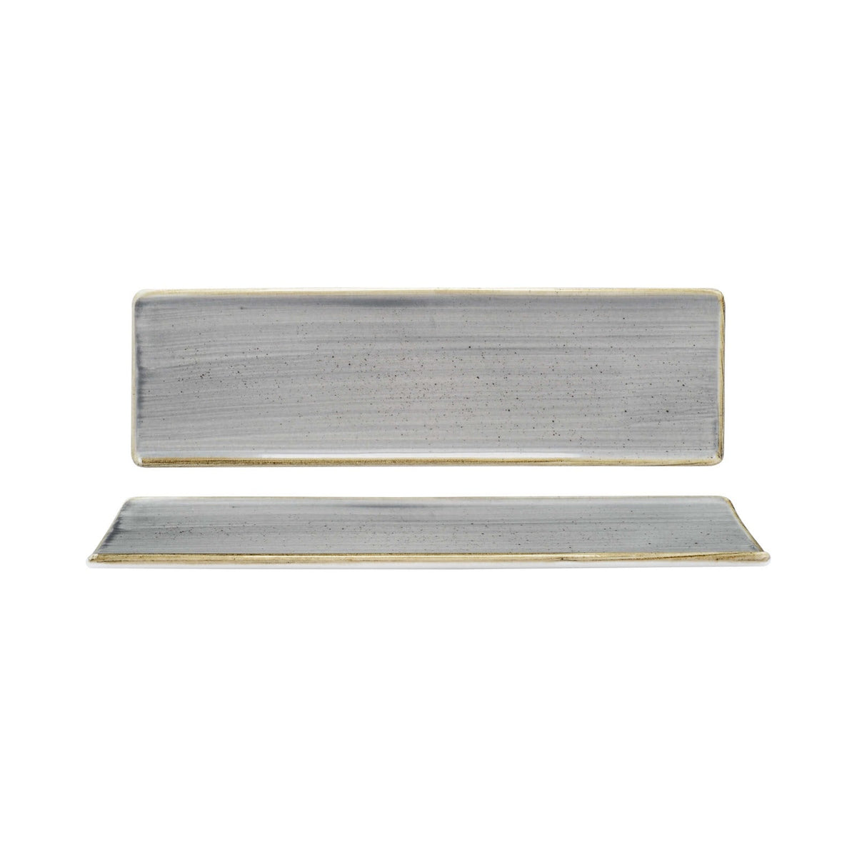 Churchill Stonecast Grigio Vassoio Rettangolare 29,5x8,8 cm 6 Pezzi