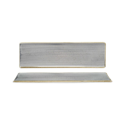 Churchill Stonecast Grigio Vassoio Rettangolare 29,5x8,8 cm 6 Pezzi