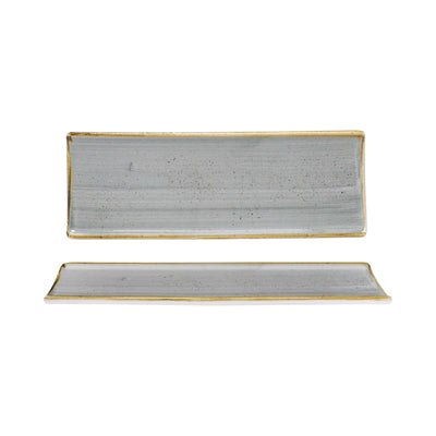 Churchill Stonecast Grigio Vassoio Rettangolare 24,7x8,8 cm 6 Pezzi