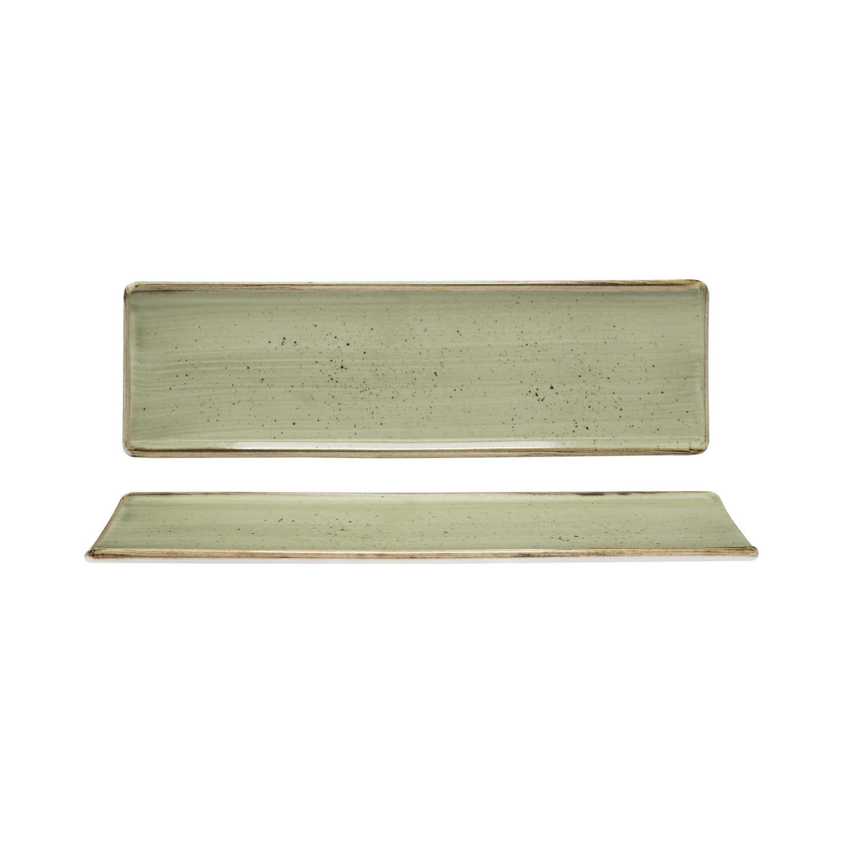 Churchill Stonecast Sage Green Vassoio Ovale 29,5x8,8 cm 6 Pezzi