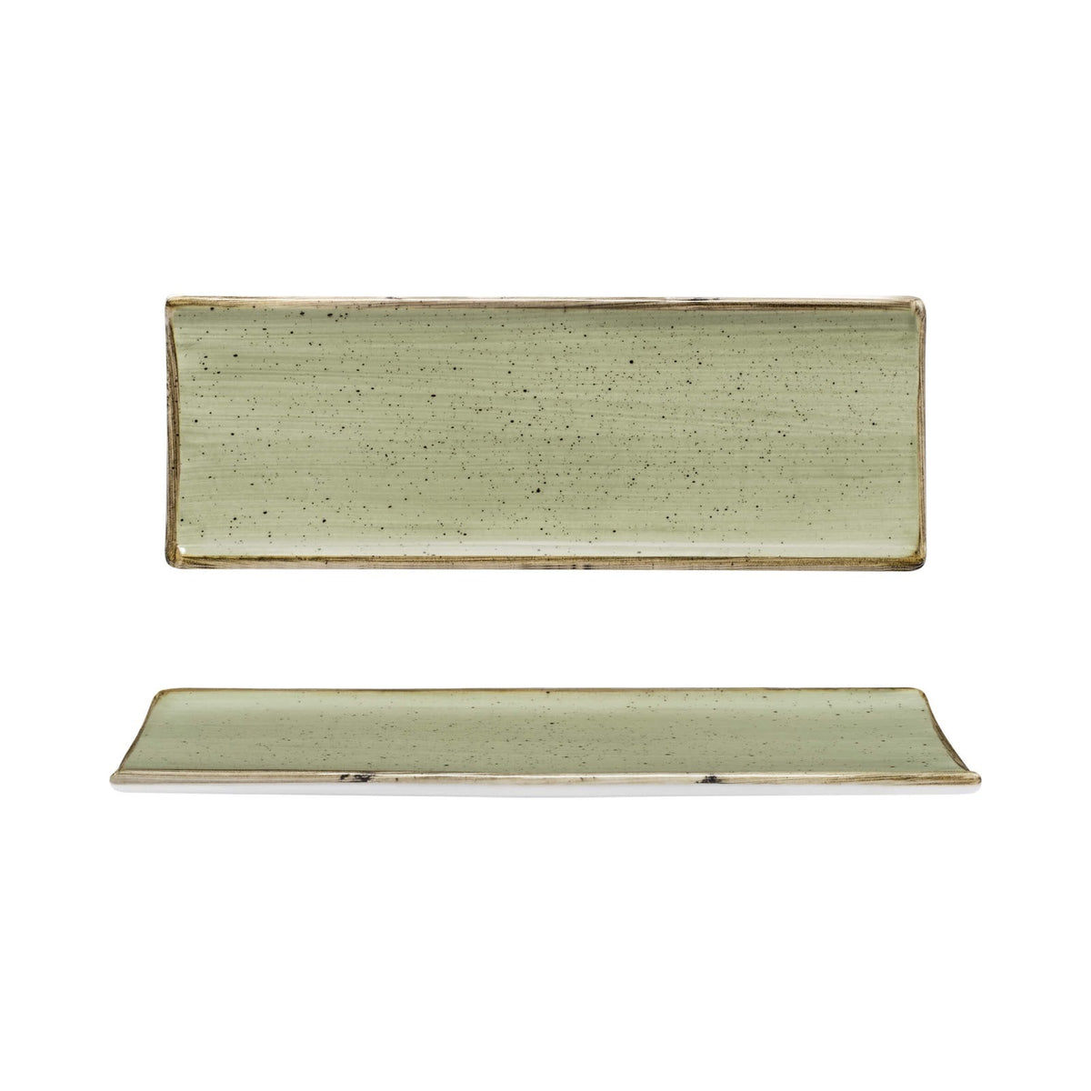 Churchill Stonecast Sage Green Vassoio Ovale 24,7x8,8 cm 6 Pezzi