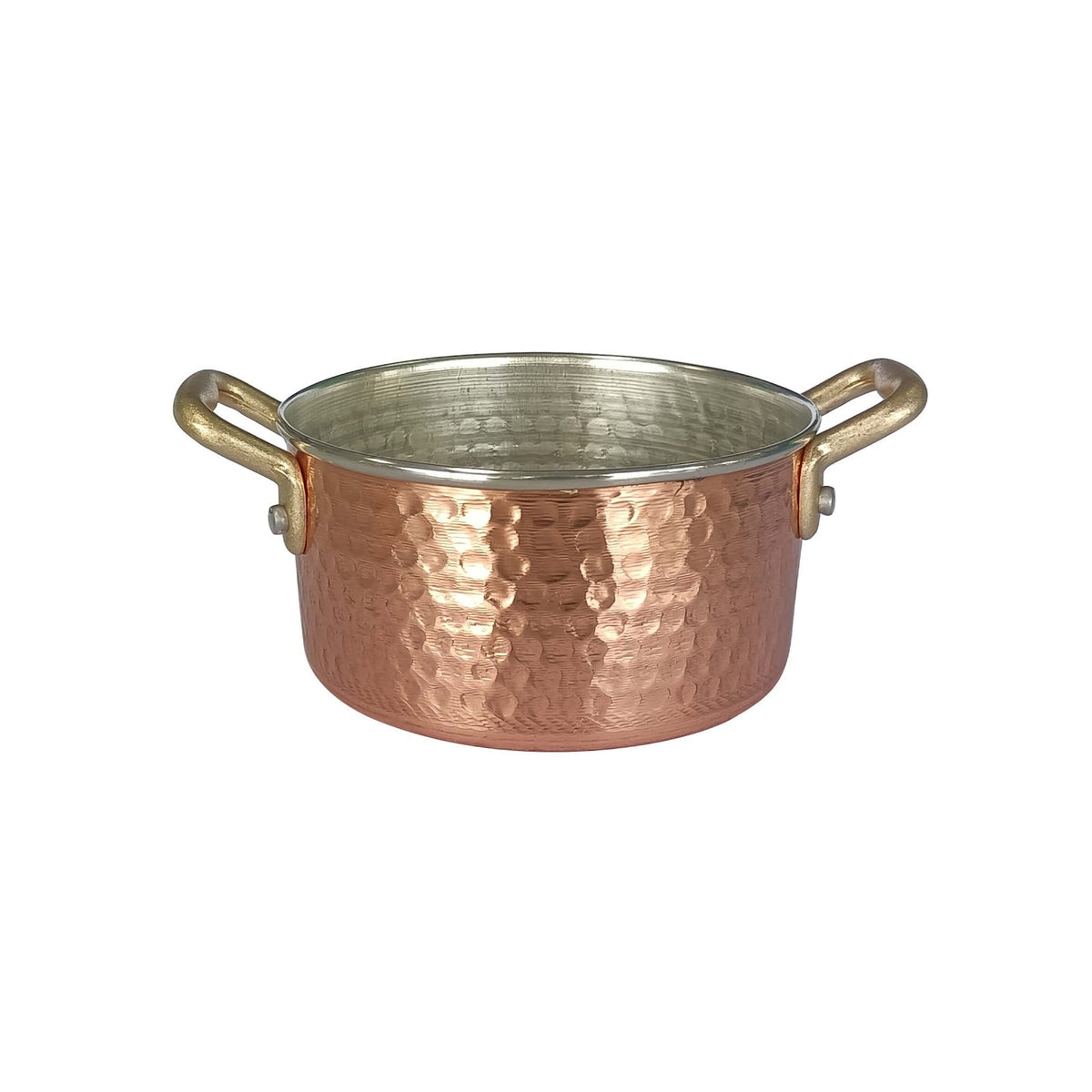 Casseruola in Rame 2 Manici 12 cm H 6,6