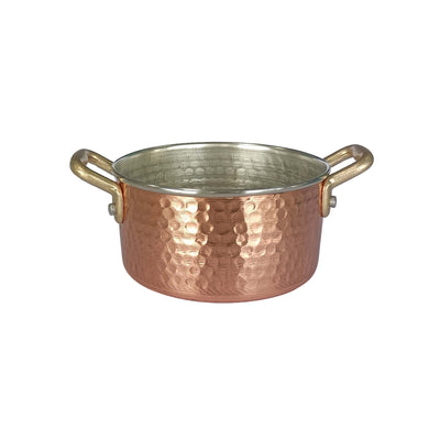 Casseruola in Rame 2 Manici 12 cm H 6,6