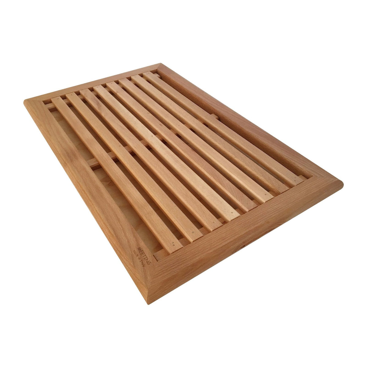 Tagliere Pane in Faggio con Raccoglibriciole cm 54x35 H 2,8
