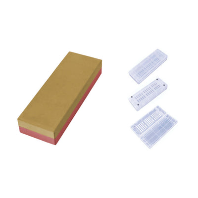 Sanelli Pietra Affilacoltelli Grana 1000/3000 cm 18,5x6,5 con Supporto