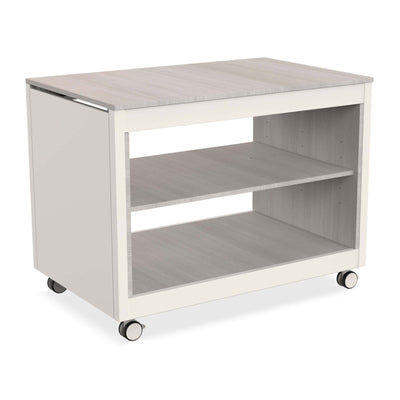Pinti Caleido Carrello Roller Componibile Bianco Sabbia Base Legno 74,8x117,2 cm
