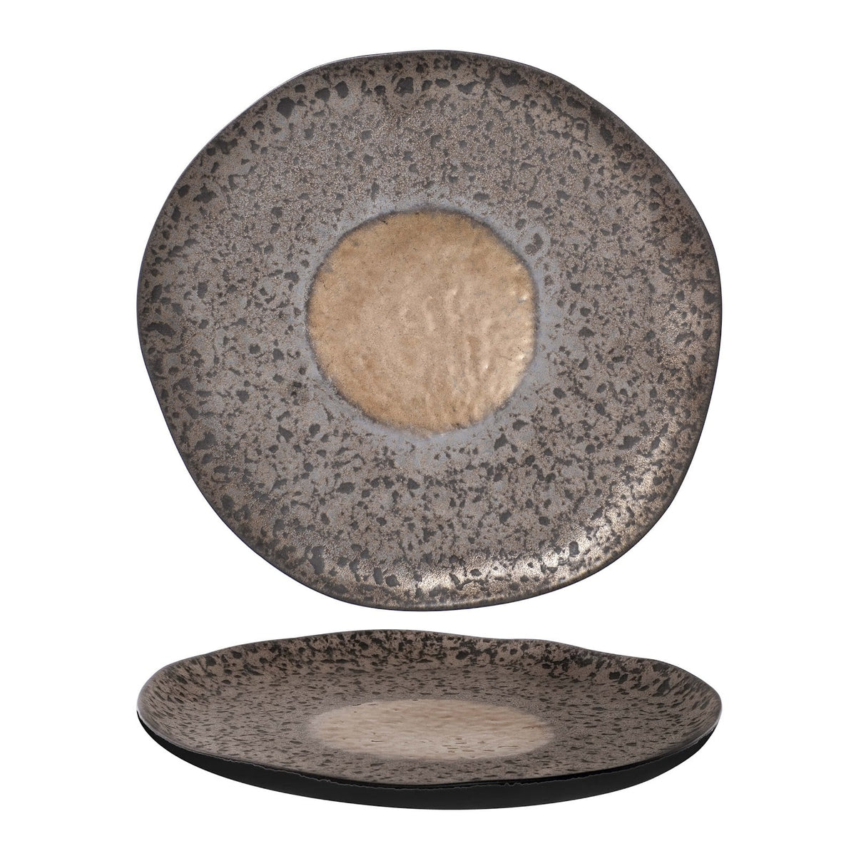Agorà Organic Piatto Piano in Stoneware Reactive 27 cm 6 Pezzi