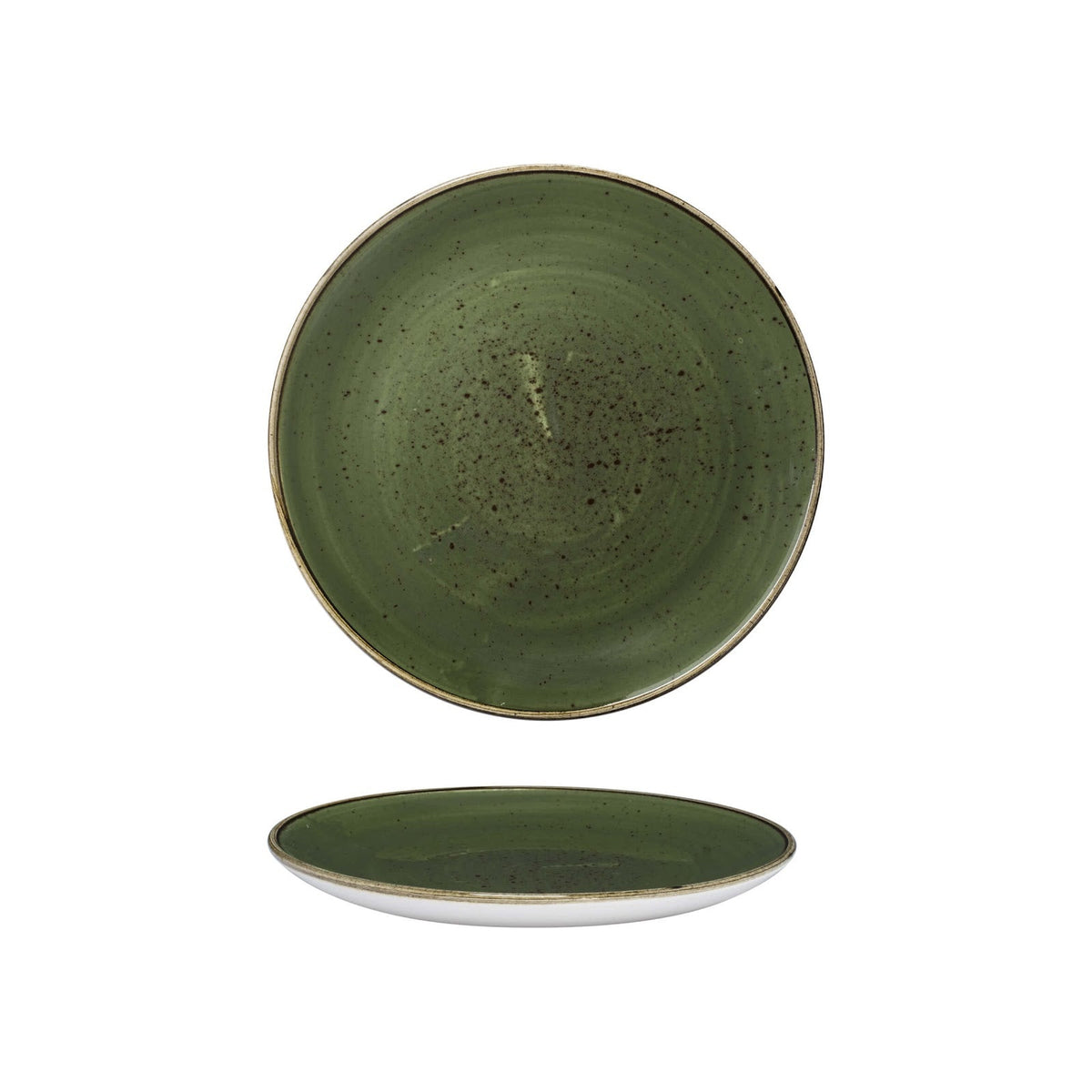 Churchill Stonecast Sorrel Green Piatto Frutta 21,7 cm 12 Pezzi