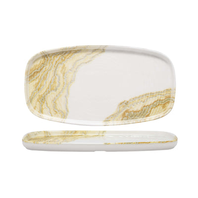Churchill Tide Gold Vassoio Rettangolare Impilabile Ceramica 30x15,4 cm 12 Pezzi
