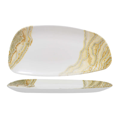 Churchill Tide Gold Vassoio Geo Ceramica 30x15,5 cm 12 Pezzi