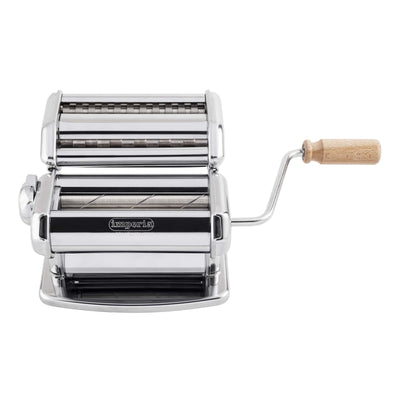 Macchina per Pasta Manuale iPasta in Acciaio Inox con Rulli Rigati