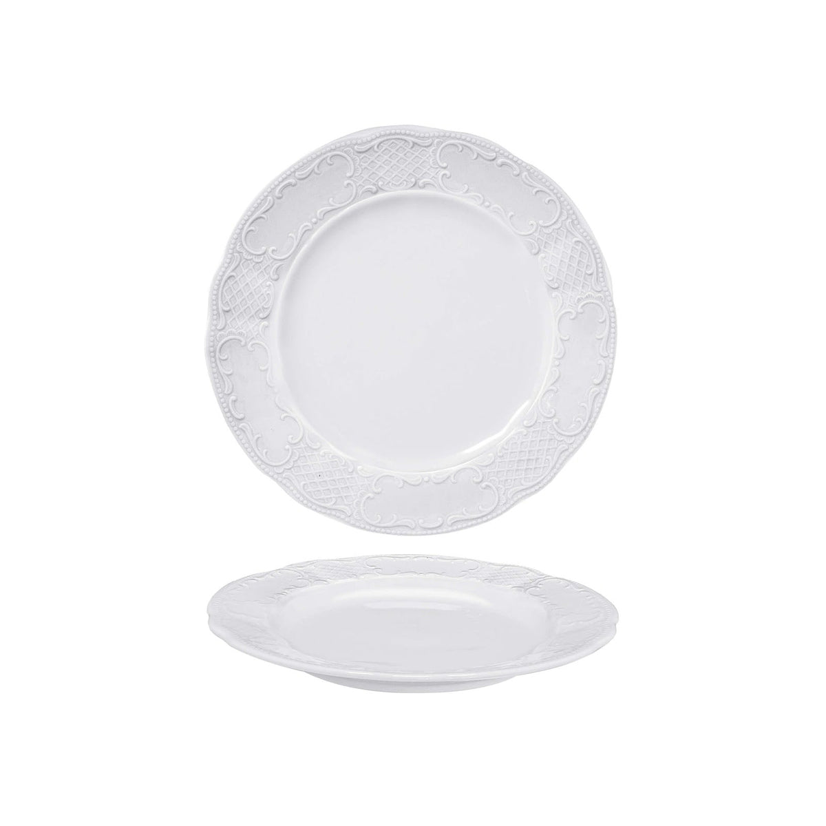 Classico Piatto Dolce in Porcellana Bavaria 17 cm 6 Pezzi