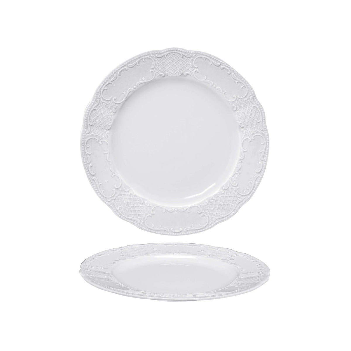 Classico Piatto Frutta in Porcellana Bavaria 21 cm 6 Pezzi