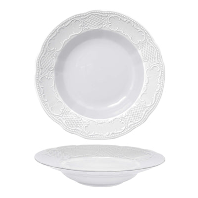 Classico Piatto Pasta in Porcellana Bavaria 30 cm 6 Pezzi
