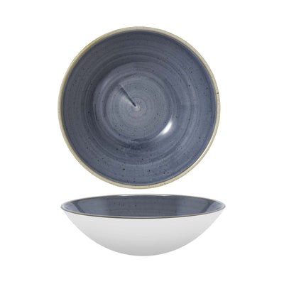 Churchill Stonecast Blueberry Insalatiera Ceramica Puntinata 22,2 cm 6 Pezzi