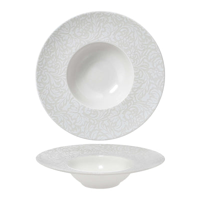 Saturnia Tiffany Piatto Pasta Porcellana Bianca 27,5 cm 6 Pezzi