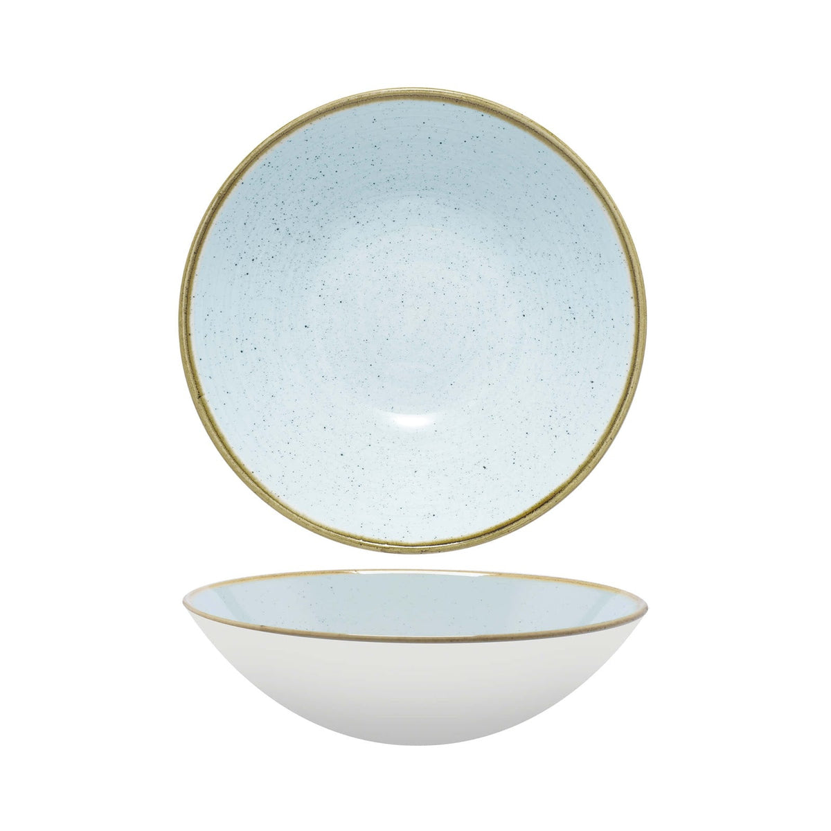 Churchill Stonecast Azzurro Insalatiera Ceramica Ø22,2 cm 6 Pezzi