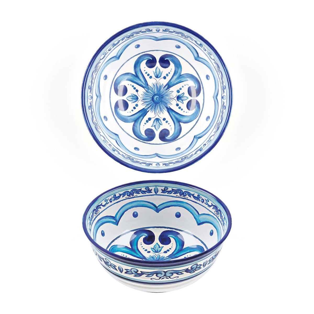 Blues Coppa Tonda in Melamina Ø 22 cm 2 Pezzi