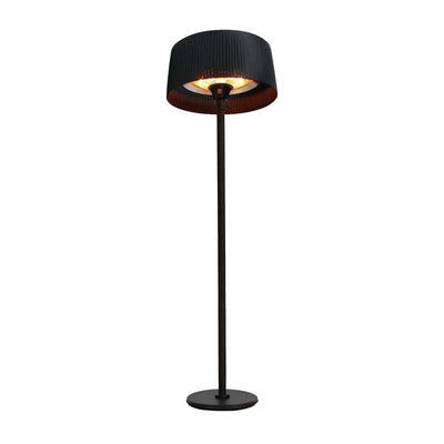 Lampada Riscaldante Alogena a Infrarossi Modern Nera 3 Intensità 2000 W