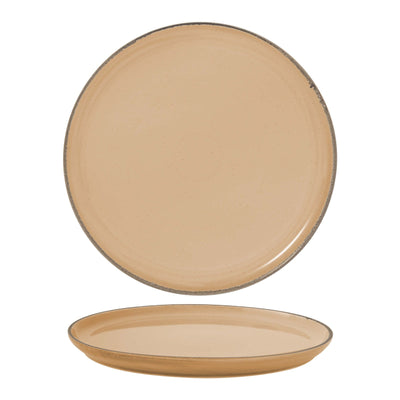 Gural Colour Glaze New Bone Hazelnut Piatto Piano Impilabile 30 cm 6 Pezzi