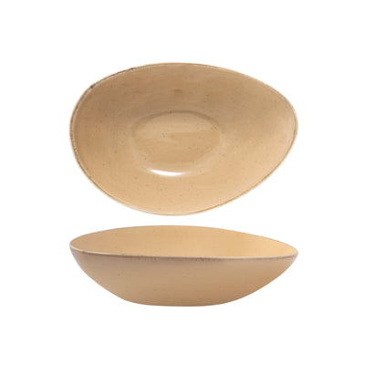 Gural Colour Glaze New Bone Hazelnut Coppa Triangolare 19x13 cm 6 Pezzi