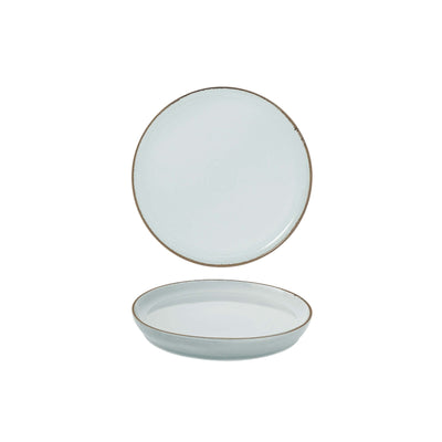 Gural Colour Glaze New Bone Turquoise Piatto Piano Impilabile 27 cm 12 Pezzi