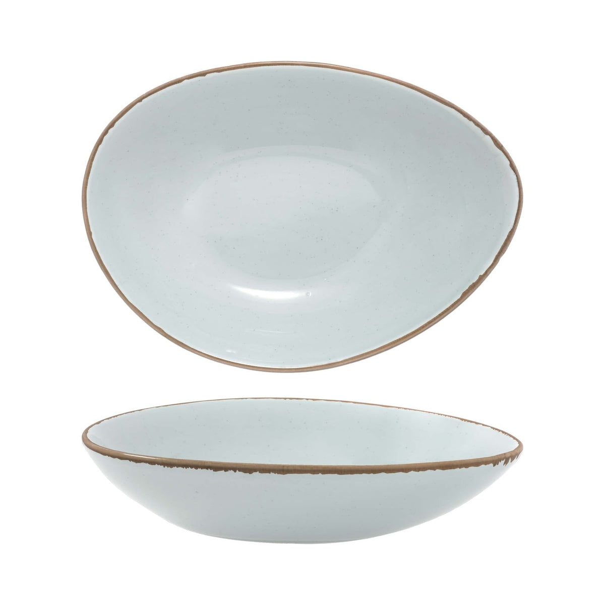 Gural Colour Glaze New Bone Turquoise Coppetta Triangolare 13x9 cm 12 Pezzi