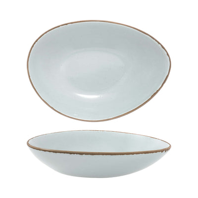 Gural Colour Glaze New Bone Turquoise Coppa Triangolare 19x13 cm 6 Pezzi