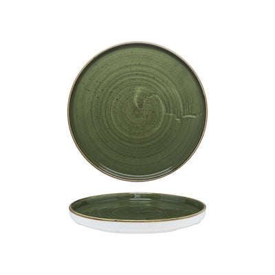 Churchill Stonecast Sorrel Green Piatto Piano Impilabile 21 cm 6 Pezzi