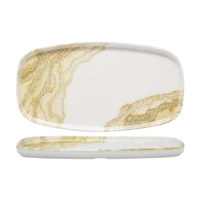 Churchill Tide Gold Vassoio Rettangolare Impilabile 35x18,5 cm 6 Pezzi