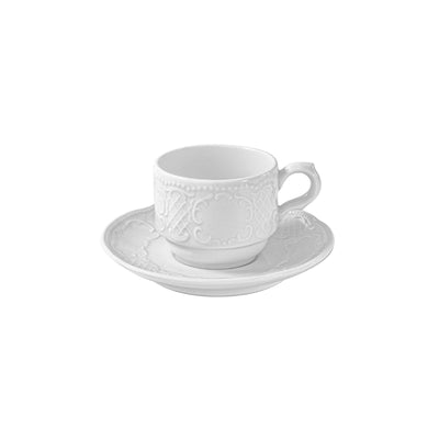 Classico Piattino per Tazza Caffè Porcellana 11,9 cm 12 Pezzi