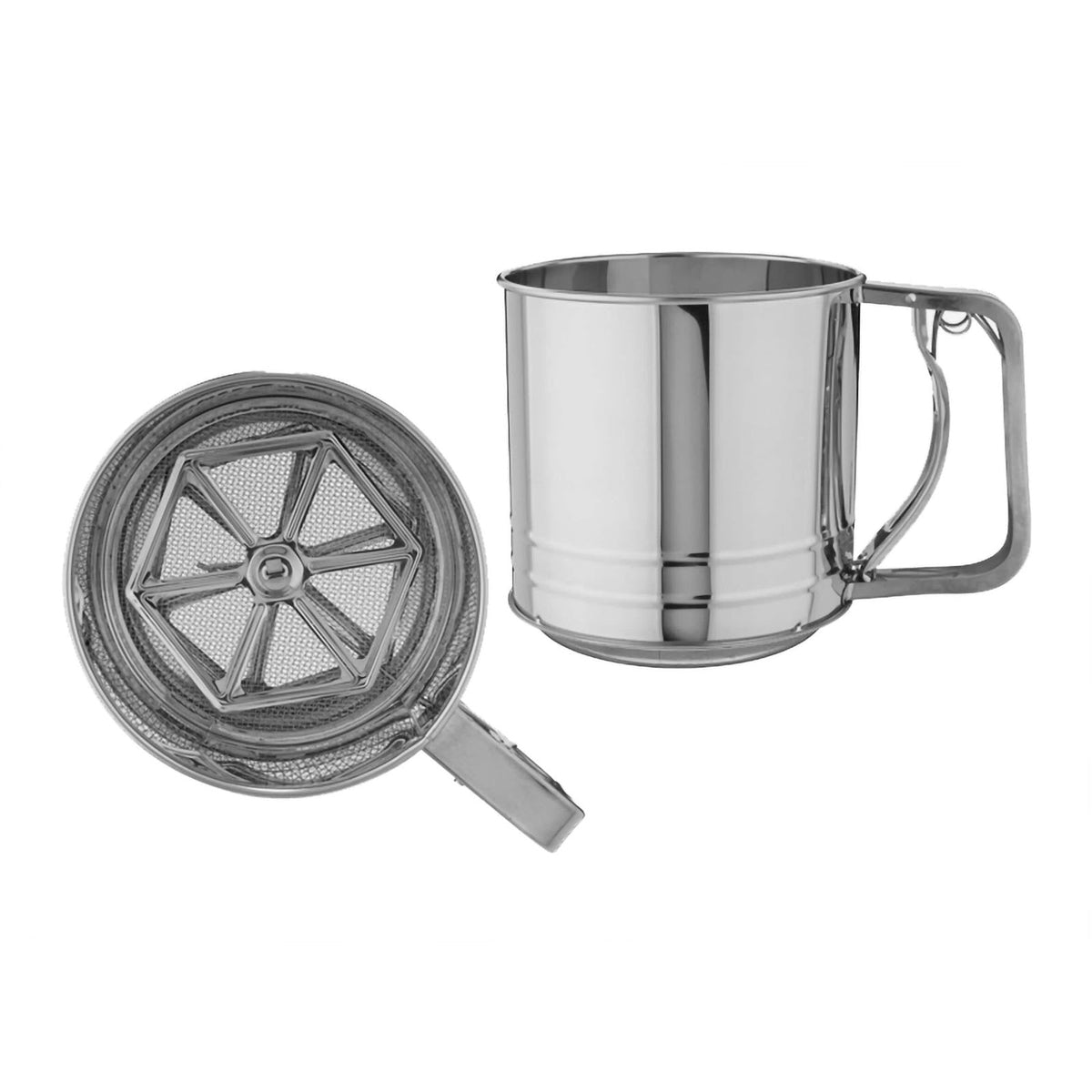 Spargifarina Inox Doppia Rete Ø 12 cm H 13 cm