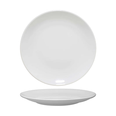Era Piatto Piano in Porcellana Bianca Ø 25 cm 12 Pezzi