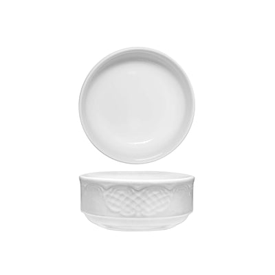 Ares Coppetta Impilabile in Porcellana Bianca 13 cm 6 Pezzi
