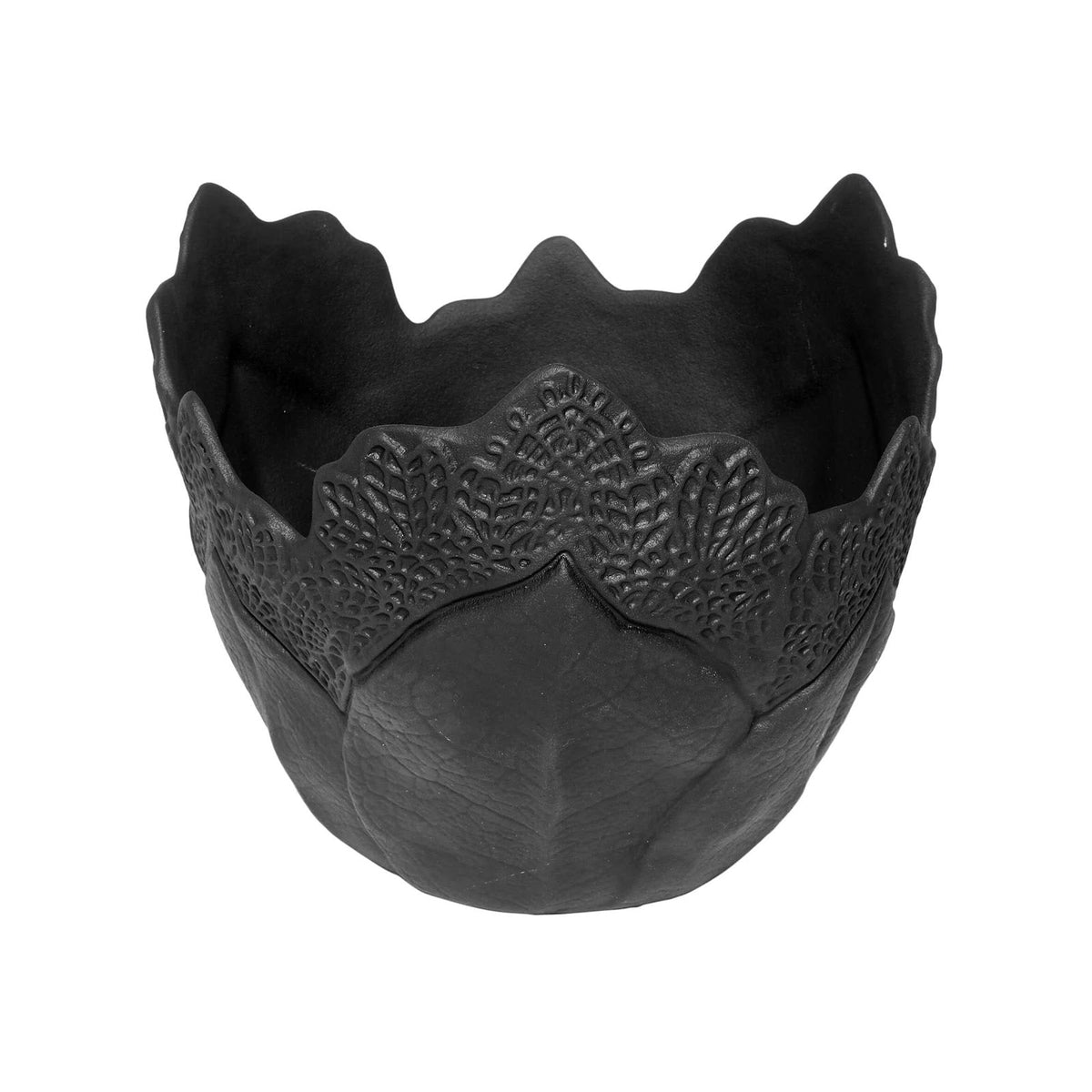 Autumn Coppa Multiuso Black in Stoneware 22,4x23 cm H 18,5