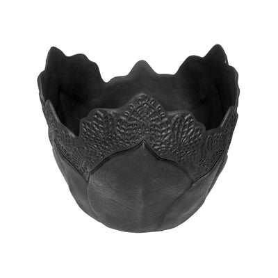 Autumn Coppa Multiuso Black in Stoneware 22,4x23 cm H 18,5