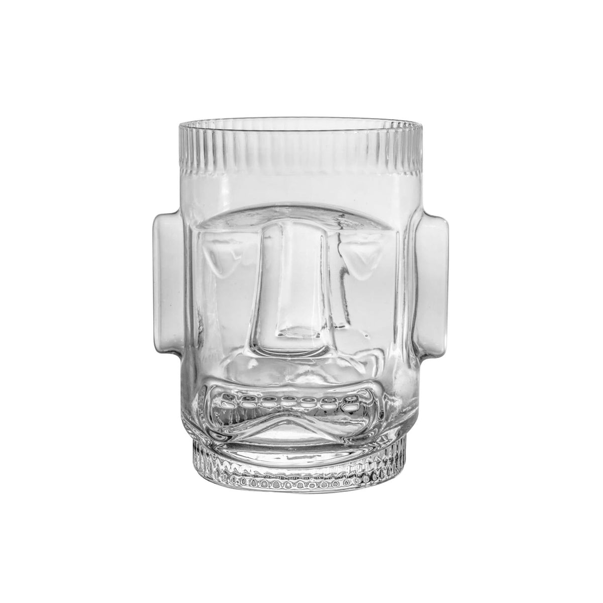 Bicchiere Tiki Moai in Vetro Soffiato a Bocca 45 cl 6 Pezzi