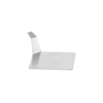 Abert Piattino Appetizer Quadrato con Manico in Acciaio Inox 8x8 cm 12 Pezzi