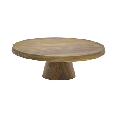 Buffet Alzata in Legno di Acacia Ø 29,5 cm H 10 cm