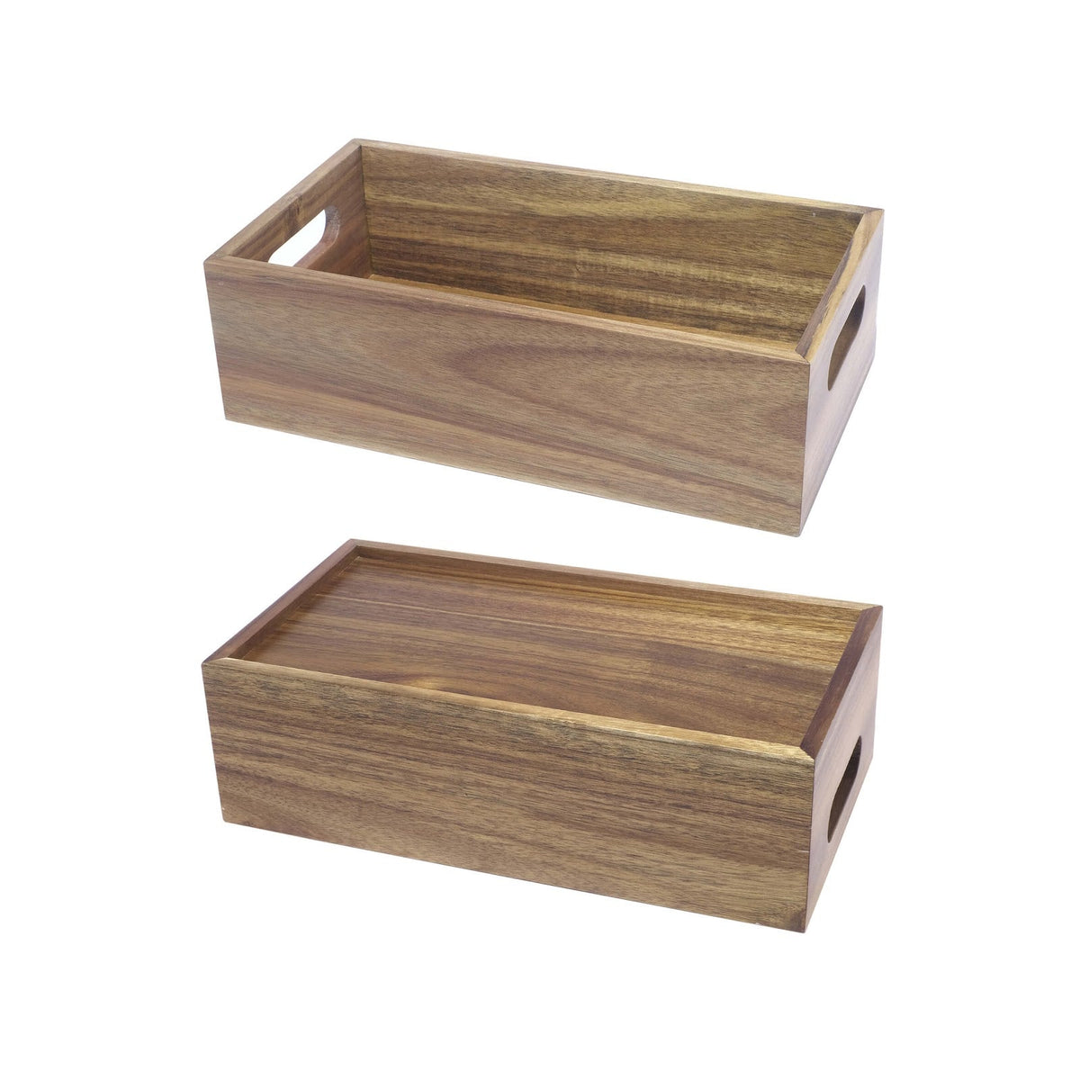 Buffet Cassetta Alzata in Legno di Acacia GN 1/3 cm 32,5x17,6 H 10