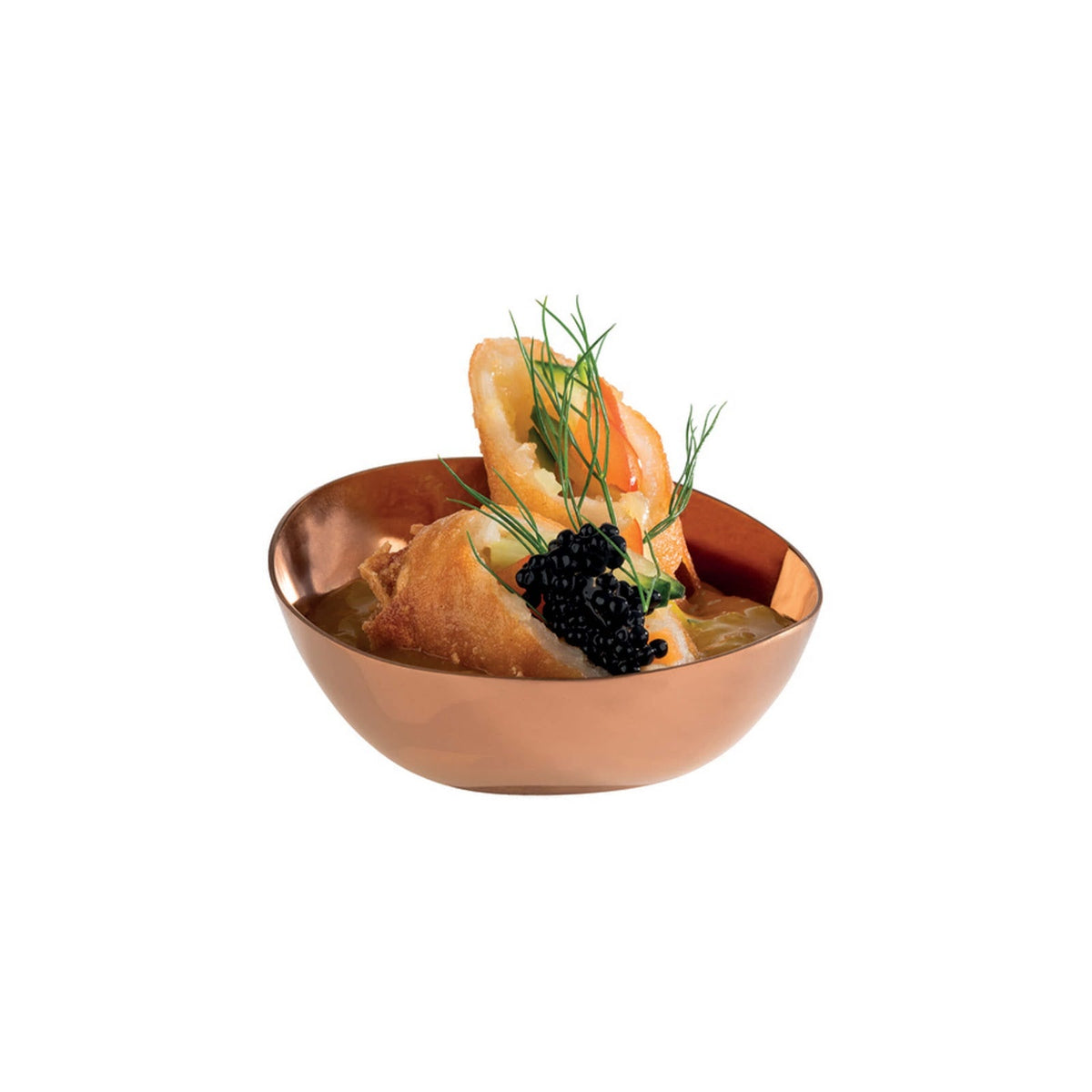 Paderno Pebbles Coppetta Rame Acciaio Inox Placcato 6,5x6 cm Confezione 4 Pezzi