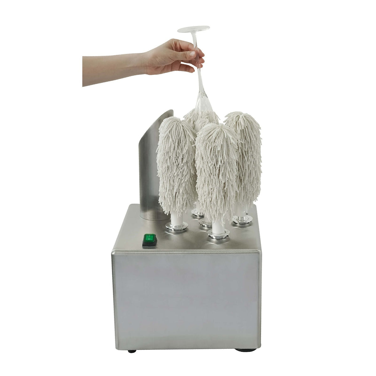 Asciuga Lucida Calici e Bicchieri Elettrico 5 Spazzole 1150 W