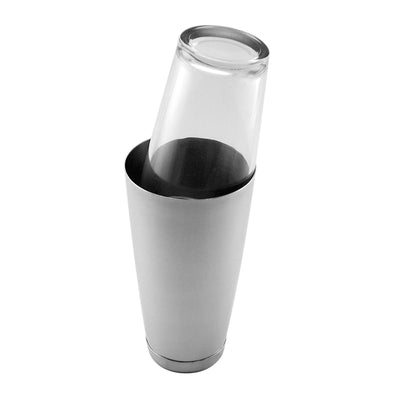 Agitatore Boston Bilanciato in Acciaio Inox 83 cl con Bicchiere in Vetro 47 cl