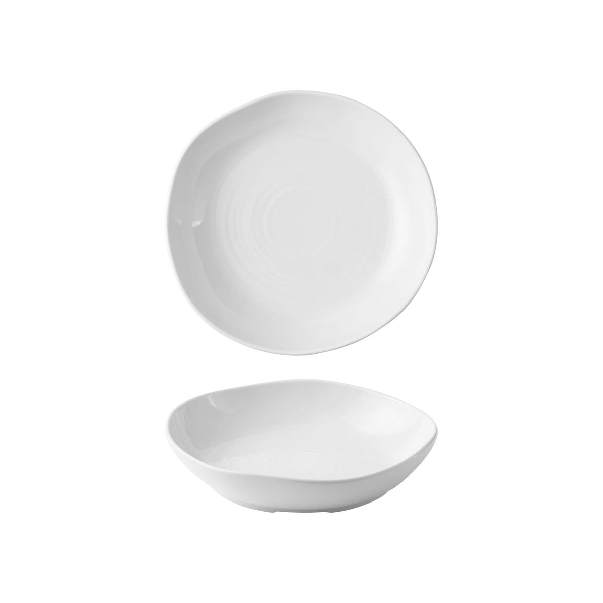 Churchill Envisage Natural Piatto Fondo Organic in Ceramica 25 cm 6 Pezzi