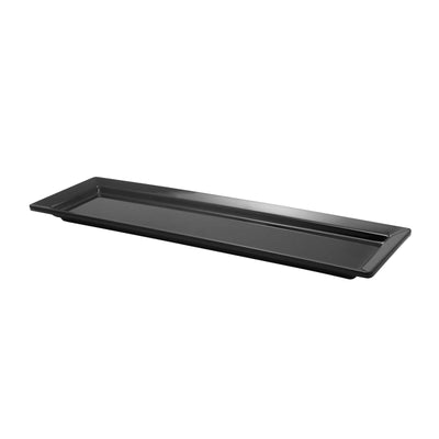 Vassoio Gastronorm GN 2/4 in Melamina Nero 53x16,2 cm H 3 cm